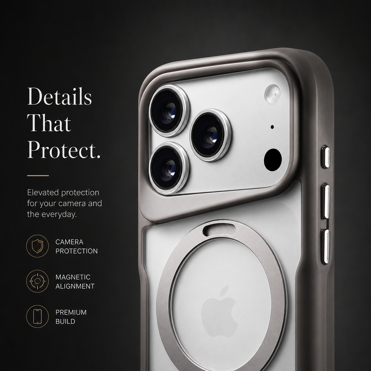 Premium iPhone Case Magnetic Ring Stand Matte Cover MagSafe Compatible Shockproof Translucent Protective Case