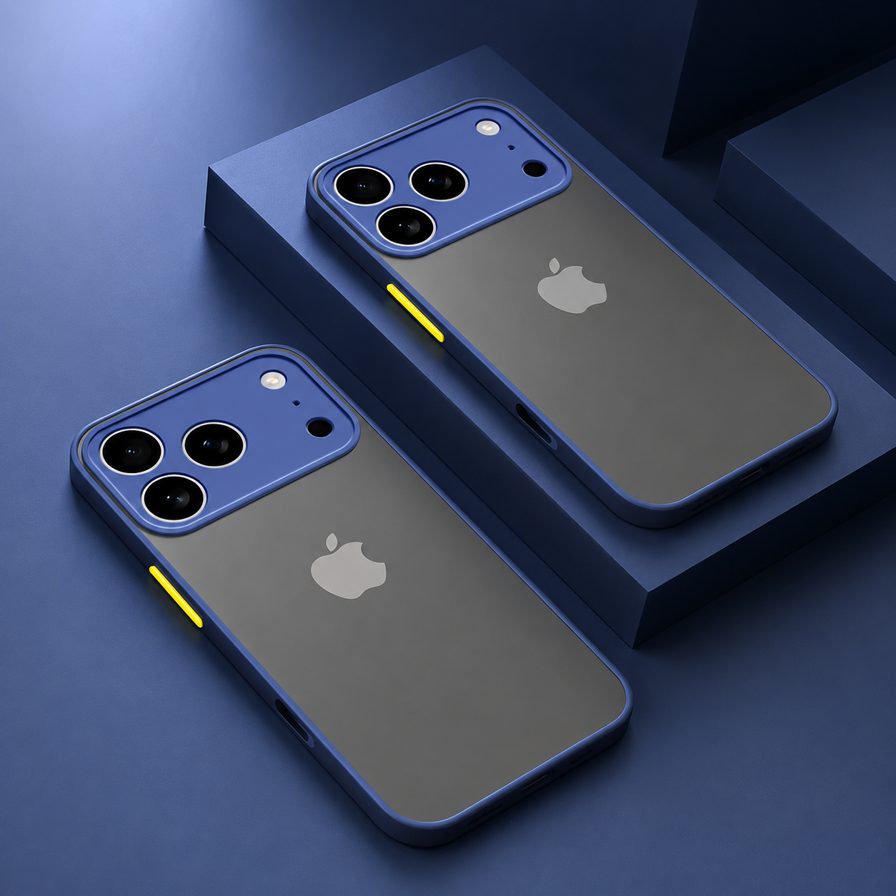 Premium iPhone Case Translucent Armor Shockproof Bumper Matte Protective Cover Anti Scratch PC TPU Full Coverage Case