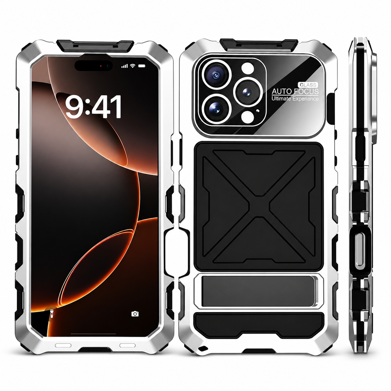 Premium iPhone Case MagSafe Compatible Metal Bumper Cover Shockproof Rugged Protection