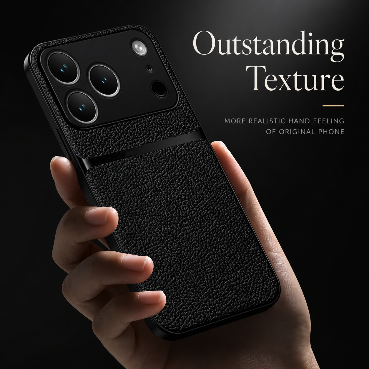 Premium iPhone Case Leather Pattern Silicone Cover Shockproof Protective Back Case