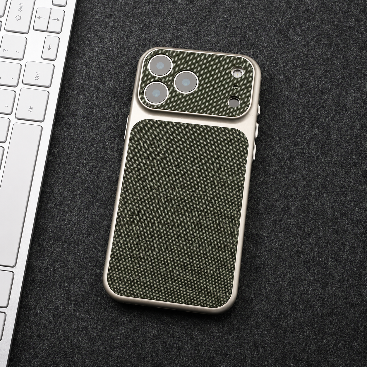 Premium iPhone Case Woven Leather Texture Armor Cover Shockproof Hard PC Retro Protective Case