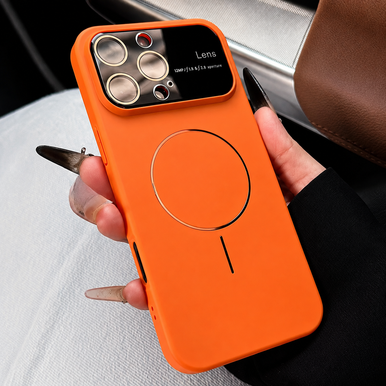 Premium iPhone Case MagSafe Compatible Matte Magnetic Cover Shockproof Lens Protection