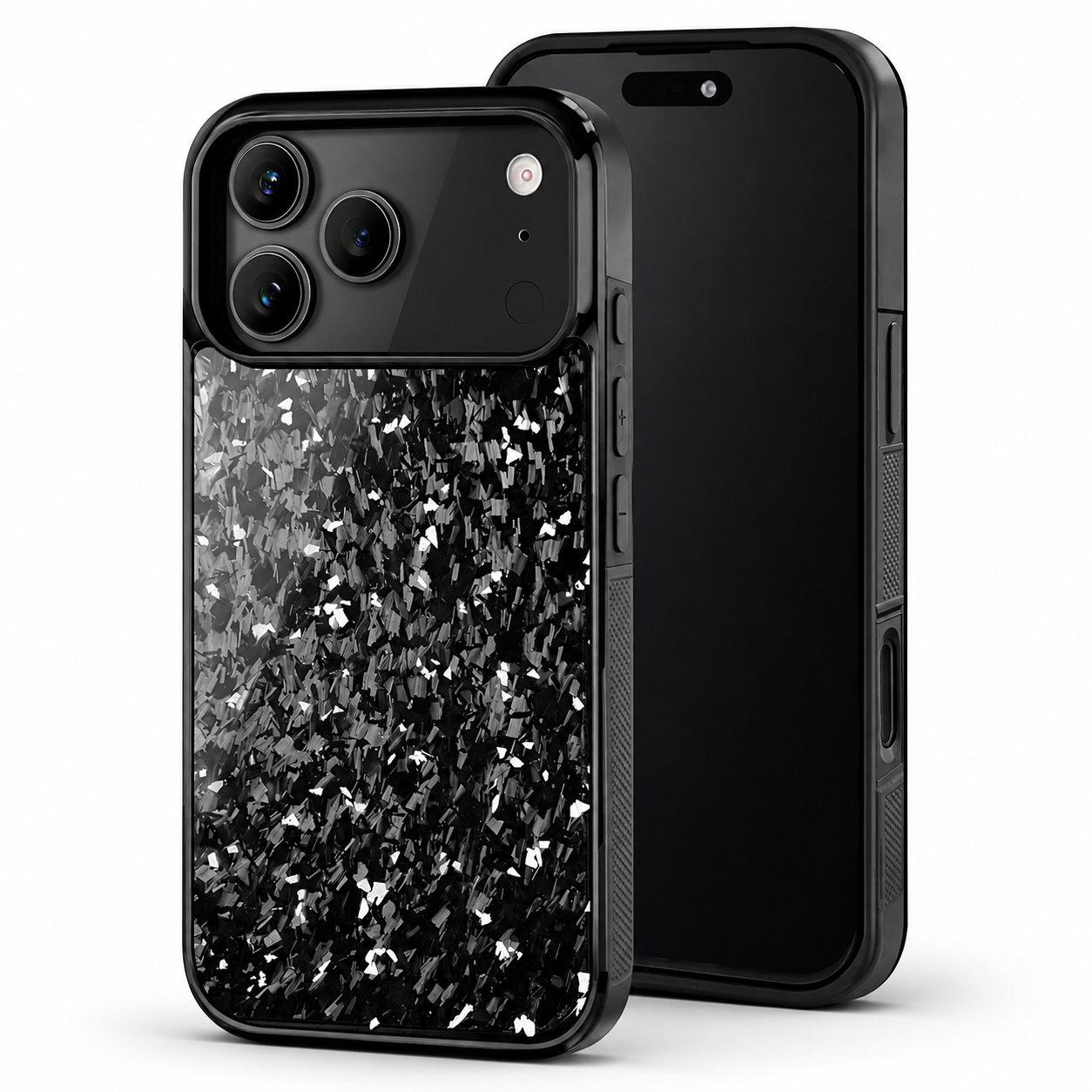 Premium iPhone Case MagSafe Compatible Forged Carbon Fiber Cover Shockproof TPU Protection