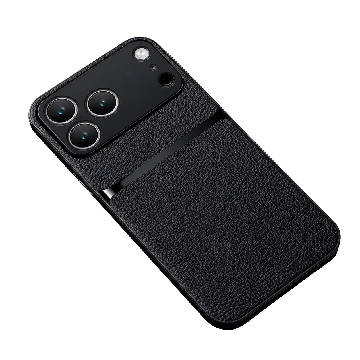 Premium iPhone Case Leather Pattern Silicone Cover Shockproof Protective Back Case
