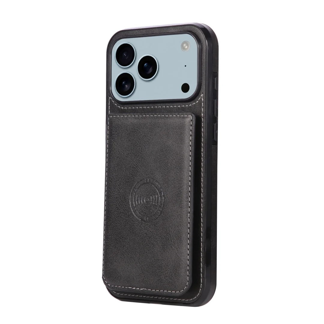Premium iPhone Case MagSafe Compatible RFID Leather Wallet Cover Shockproof Protection