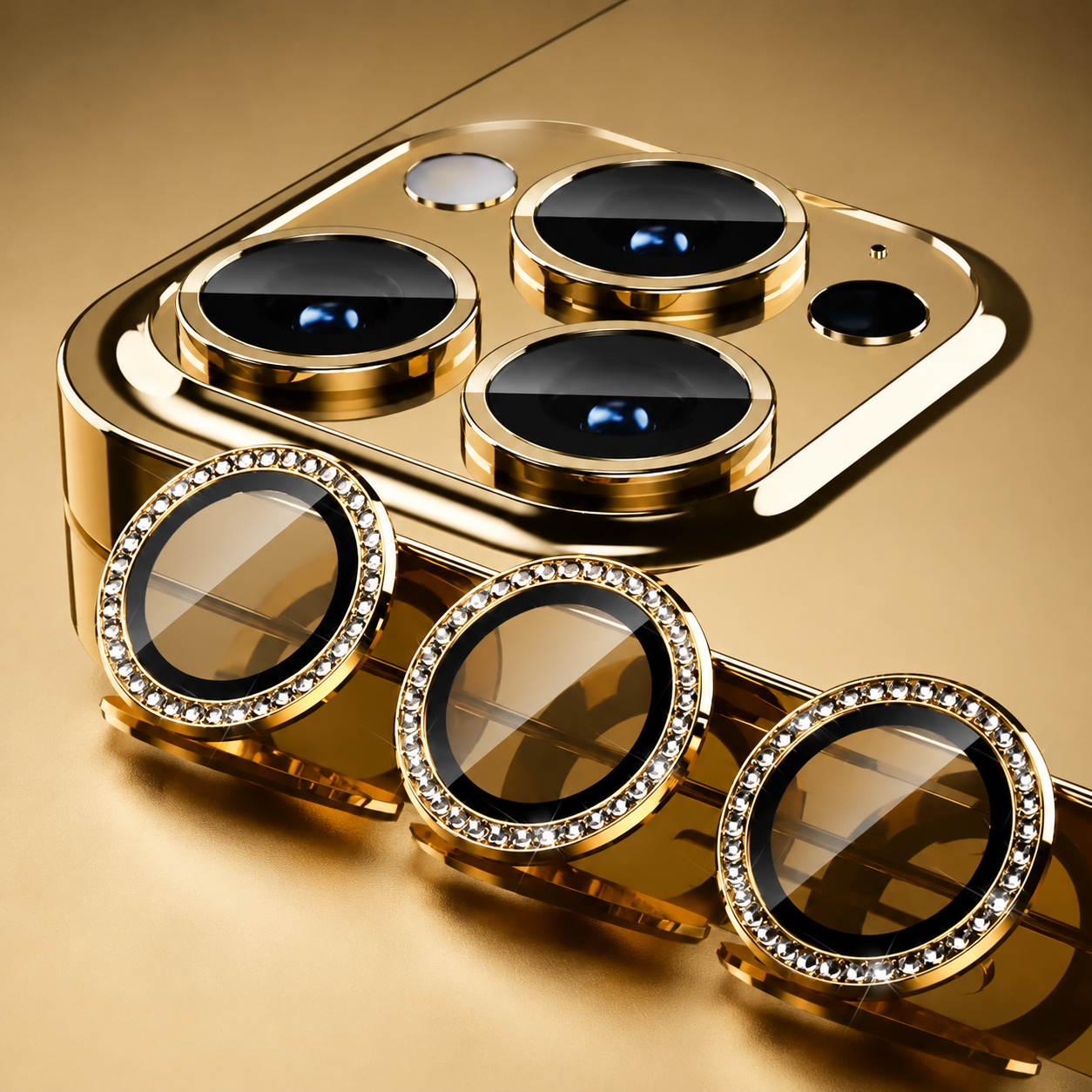 Premium iPhone Camera Lens Protector Tempered Glass Metal Ring Scratch Resistant Shockproof Anti Dust Precision Fit Protective Cover