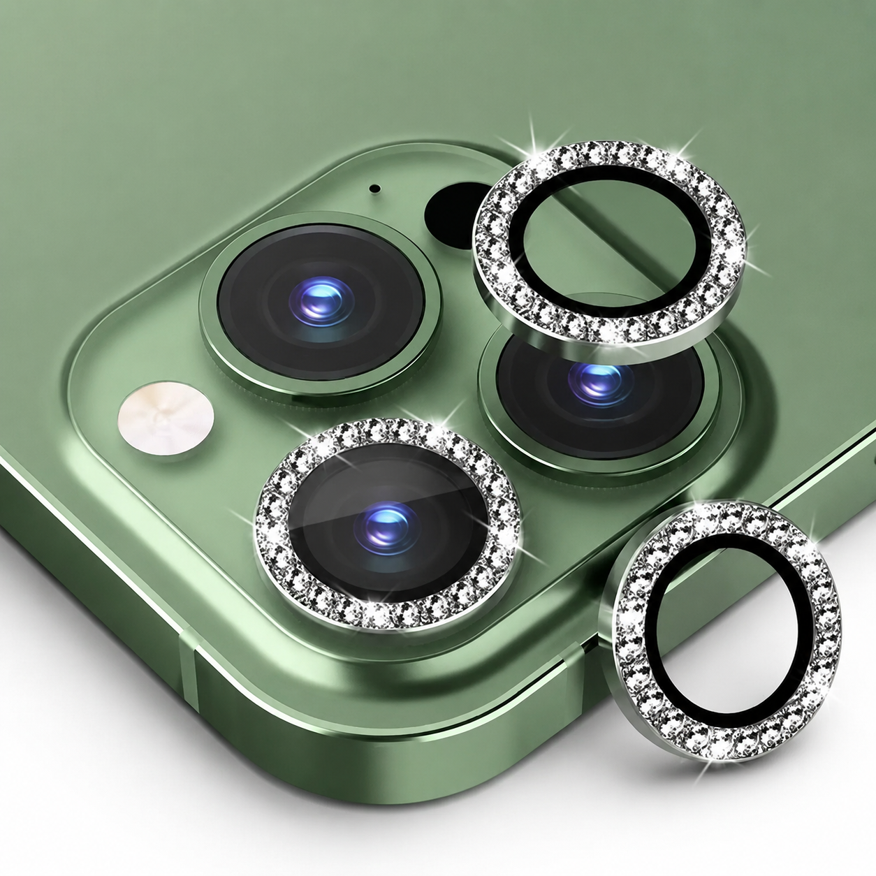 Premium iPhone Camera Lens Protector Tempered Glass Metal Ring Scratch Resistant Shockproof Anti Dust Precision Fit Protective Cover