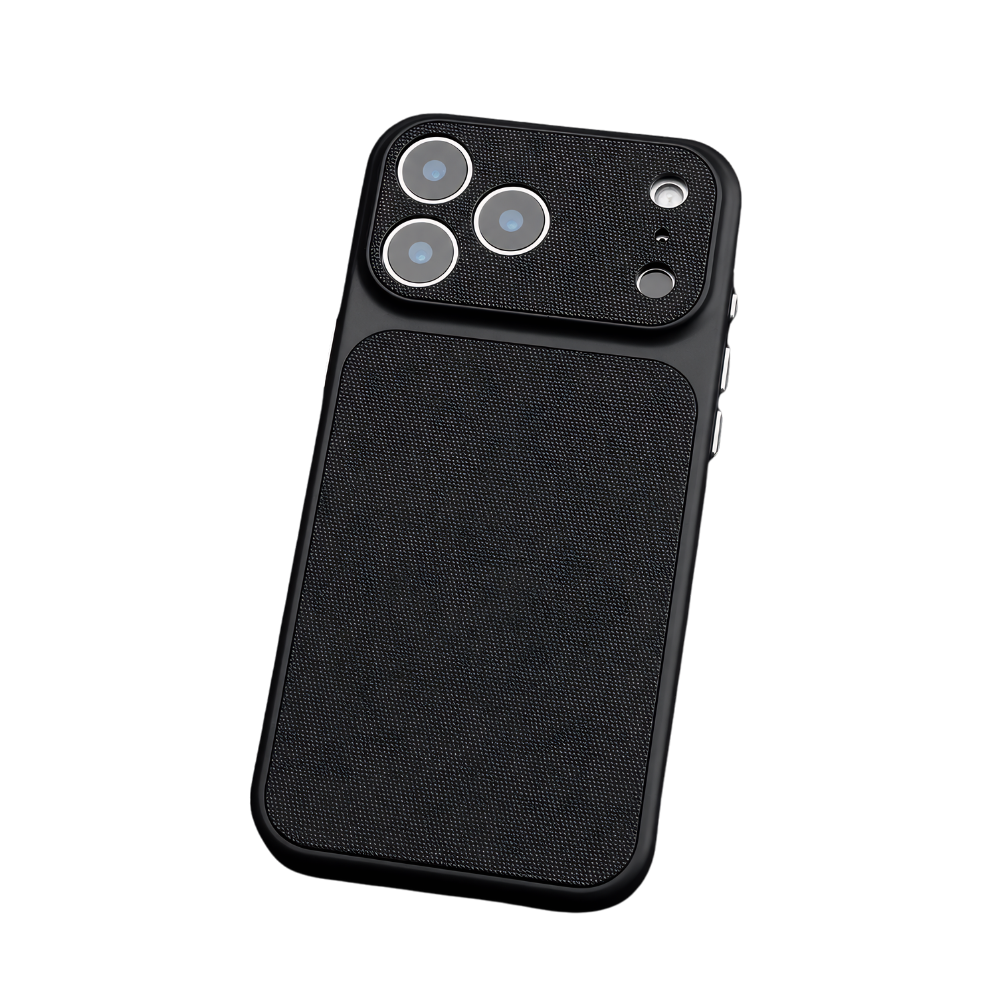 Premium iPhone Case Woven Leather Texture Armor Cover Shockproof Hard PC Retro Protective Case