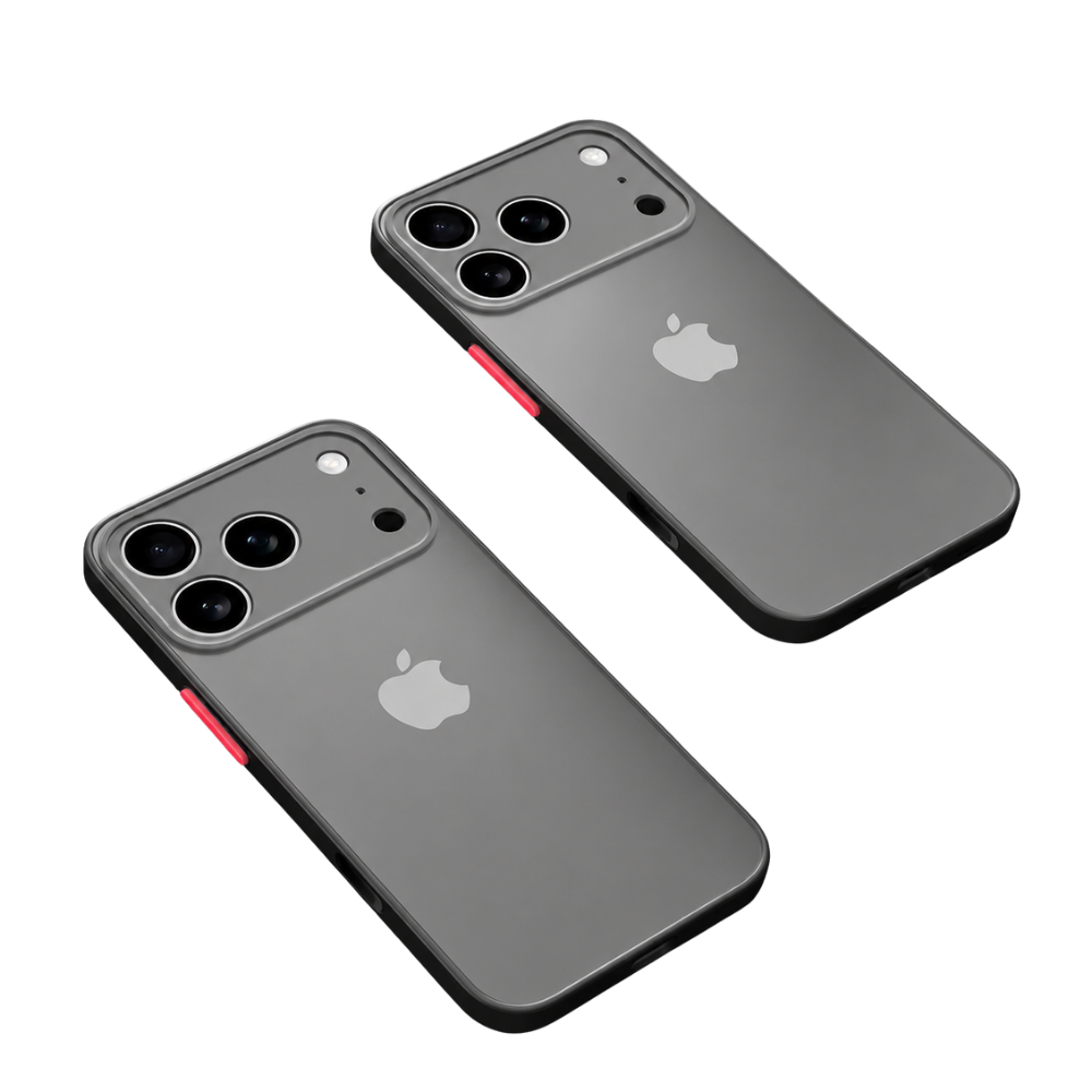 Premium iPhone Case Translucent Armor Shockproof Bumper Matte Protective Cover Anti Scratch PC TPU Full Coverage Case