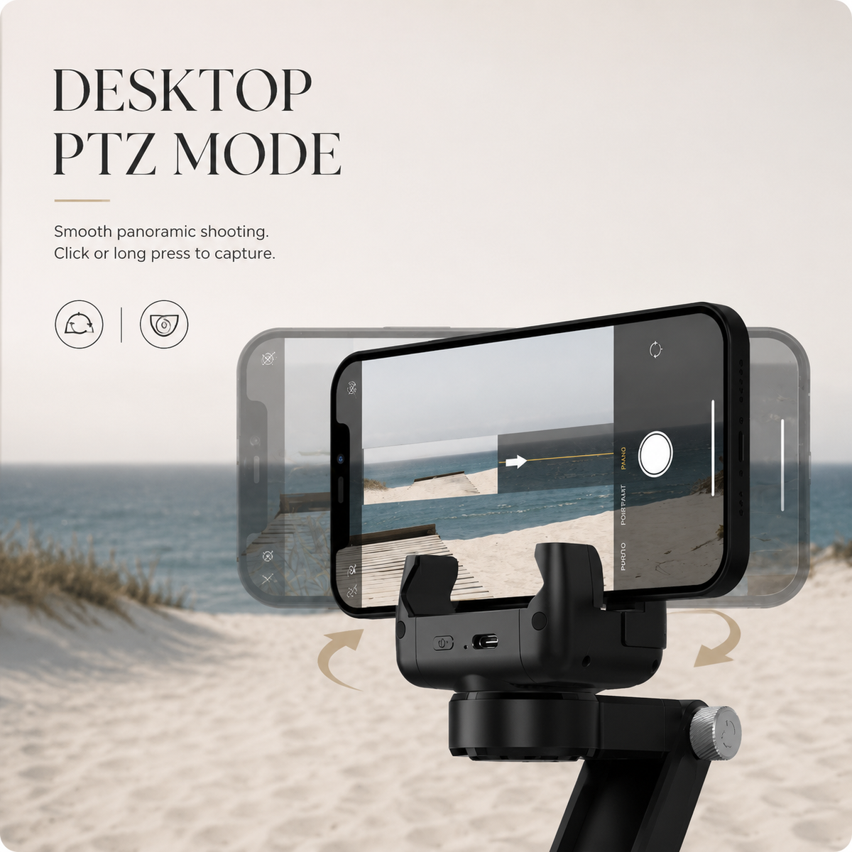 Premium Phone Gimbal Smartphone Stabilizer Selfie Stick Tripod Bluetooth Remote 360 Rotation Video Photography Holder