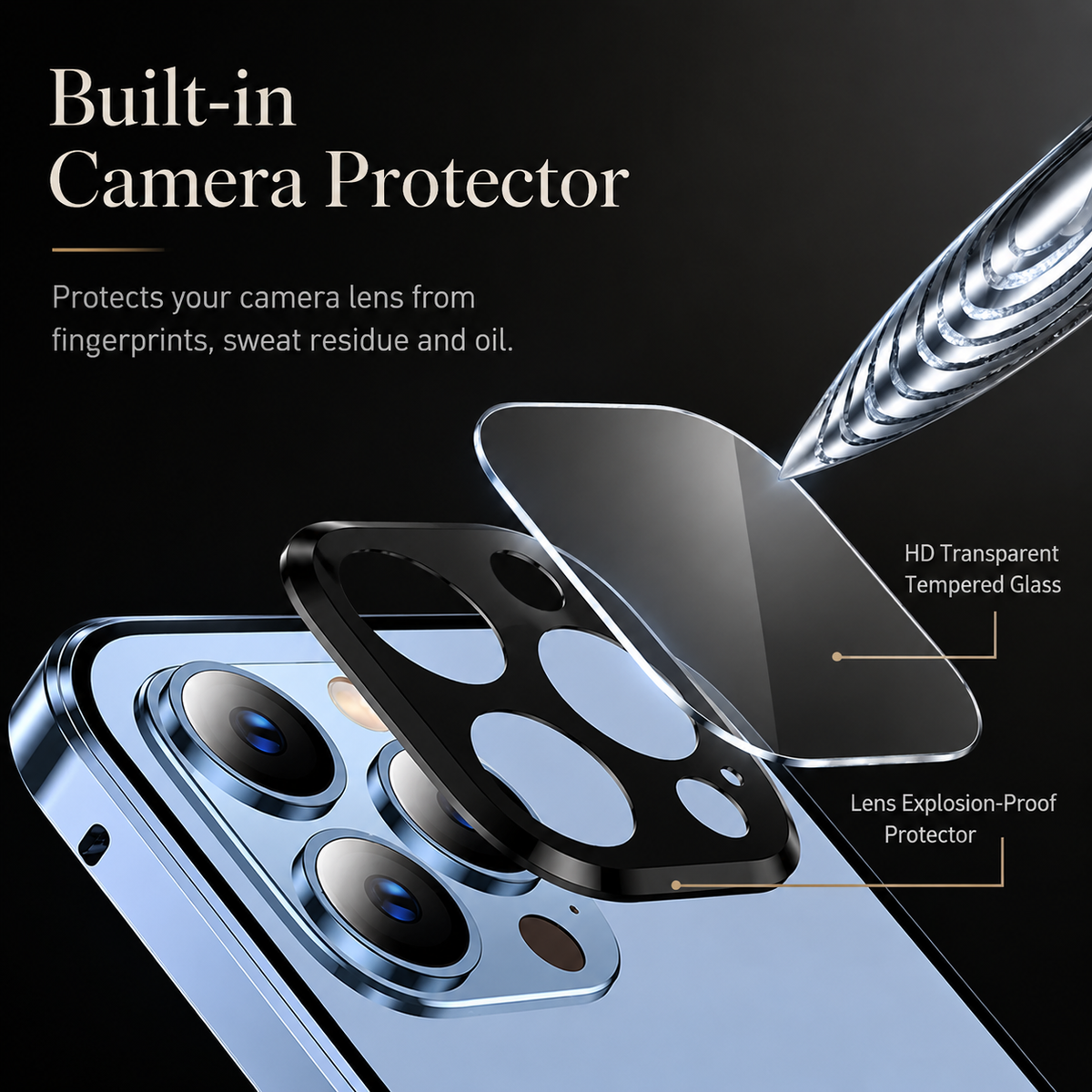 Premium iPhone Case 360 Full Protection Magnetic Glass Cover Aluminum Alloy Frame Shockproof Anti Scratch Bumper Full Coverage