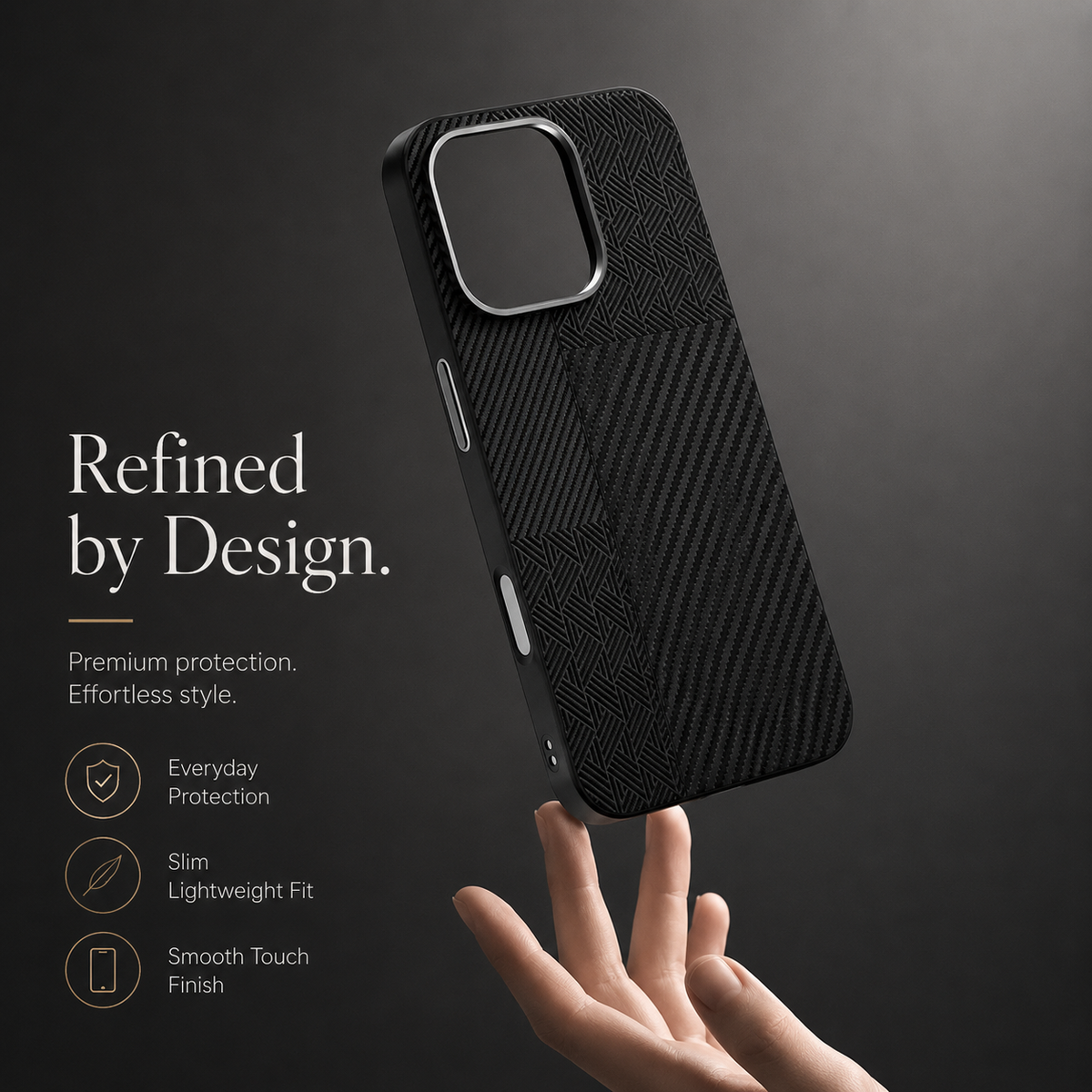 Premium iPhone Case 3D Embossed Magnetic Cover Skin Feel Frosted Back Shockproof Dual Layer Protective Case