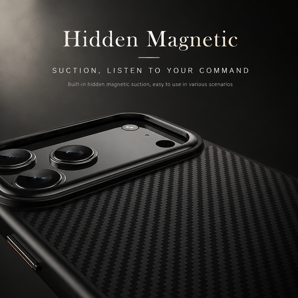 Premium iPhone Case 600D Kevlar Magnetic Cover Carbon Fiber TPU PC Shockproof Anti Fingerprint Protection