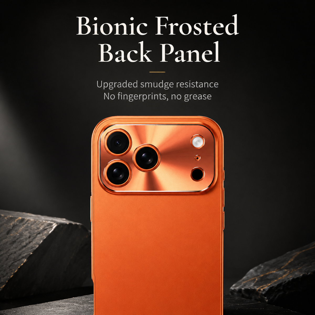 Premium iPhone Case All Aluminum Magnetic Frame with Frosted PC Backplate Ultra Thin Shock Absorbing Protective Design
