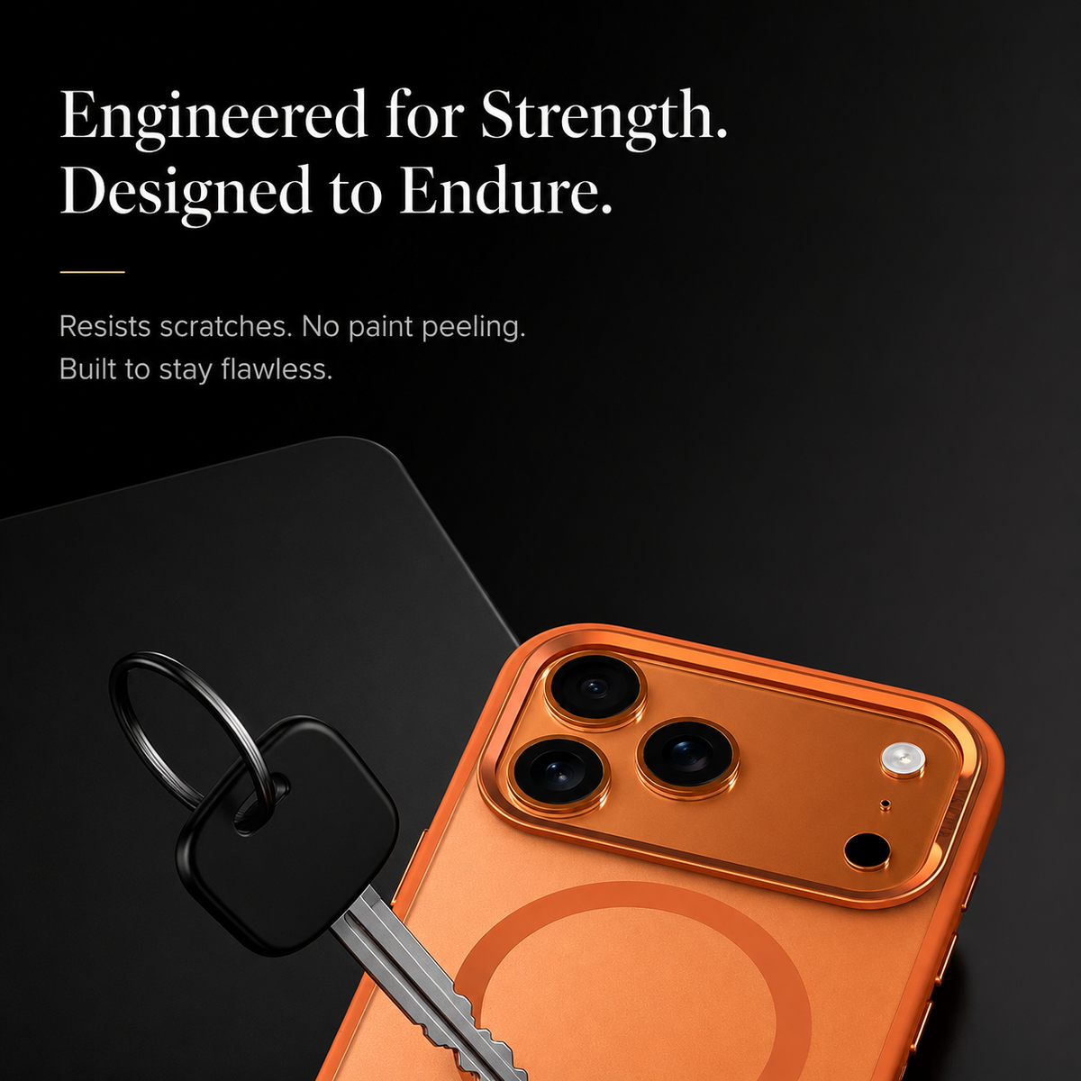 Premium iPhone Case Alloy Lens Frame Matte MagSafe Cover with Translucent Hybrid Design Shockproof PC TPU Half Wrapped Protection