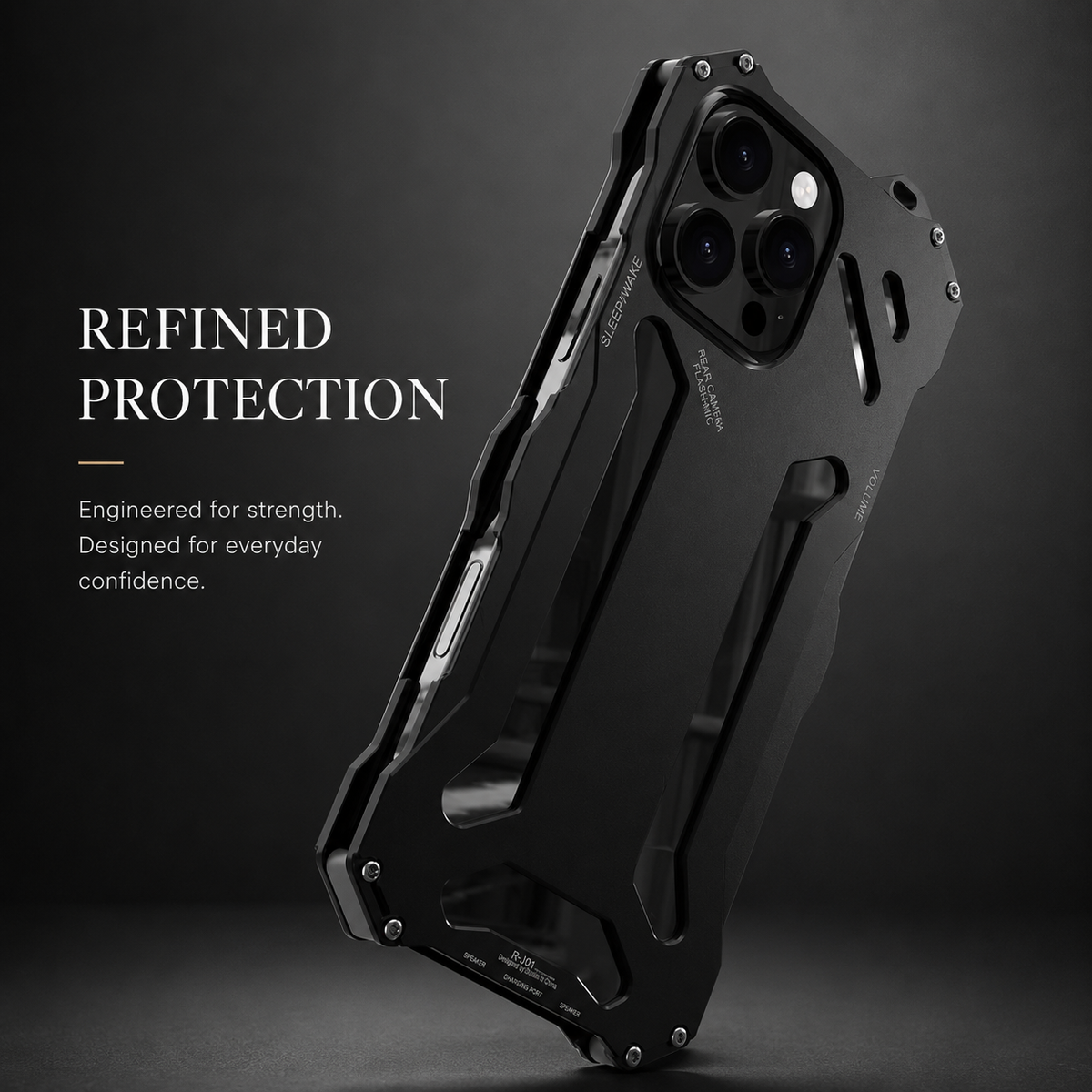 Premium iPhone Case Aluminum Alloy Metal Armor Cover Military Grade Shockproof Cooling Design Anti Scratch Protective Case
