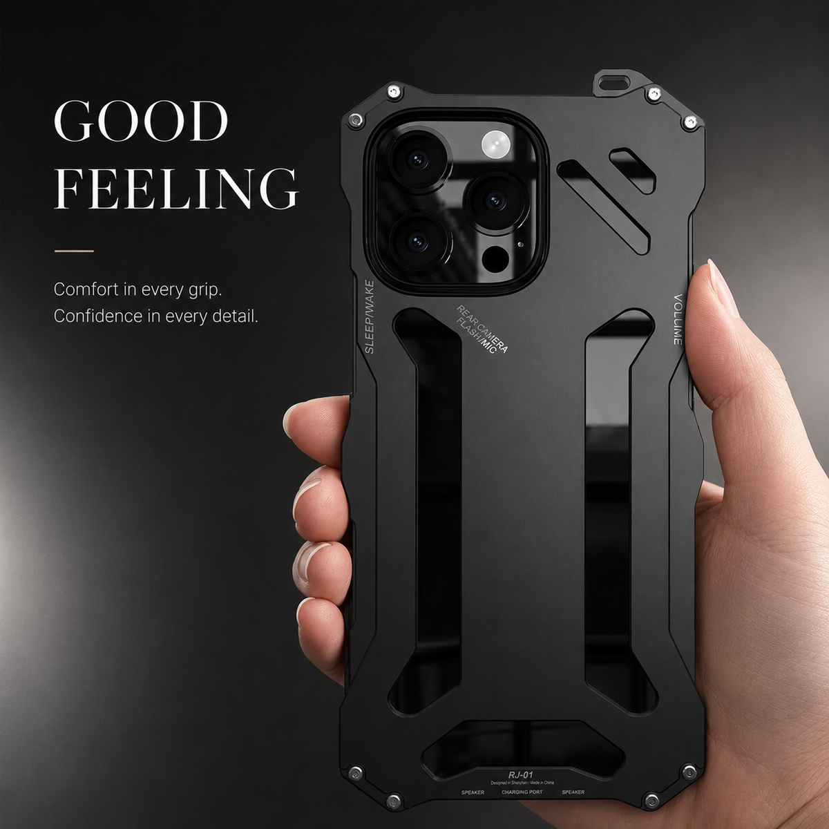 Premium iPhone Case Aluminum Alloy Metal Armor Cover Military Grade Shockproof Cooling Design Anti Scratch Protective Case