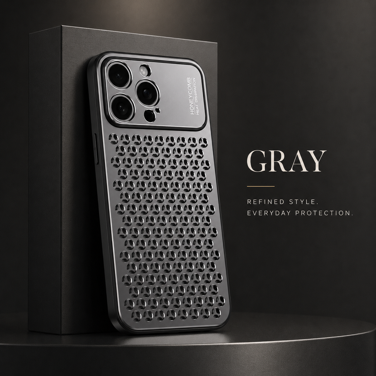Premium iPhone Case Aluminum Alloy Protective Cover Breathable Metal Design Anti Fingerprint Scratch Resistant Slim Frame