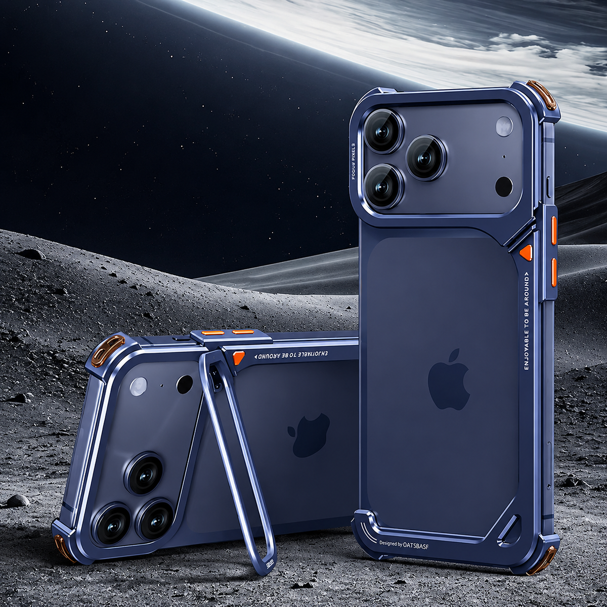 Premium iPhone Case Aluminum Frame with Lens Holder MagSafe Wireless Charging Support Slim Drop Protection Metal Design