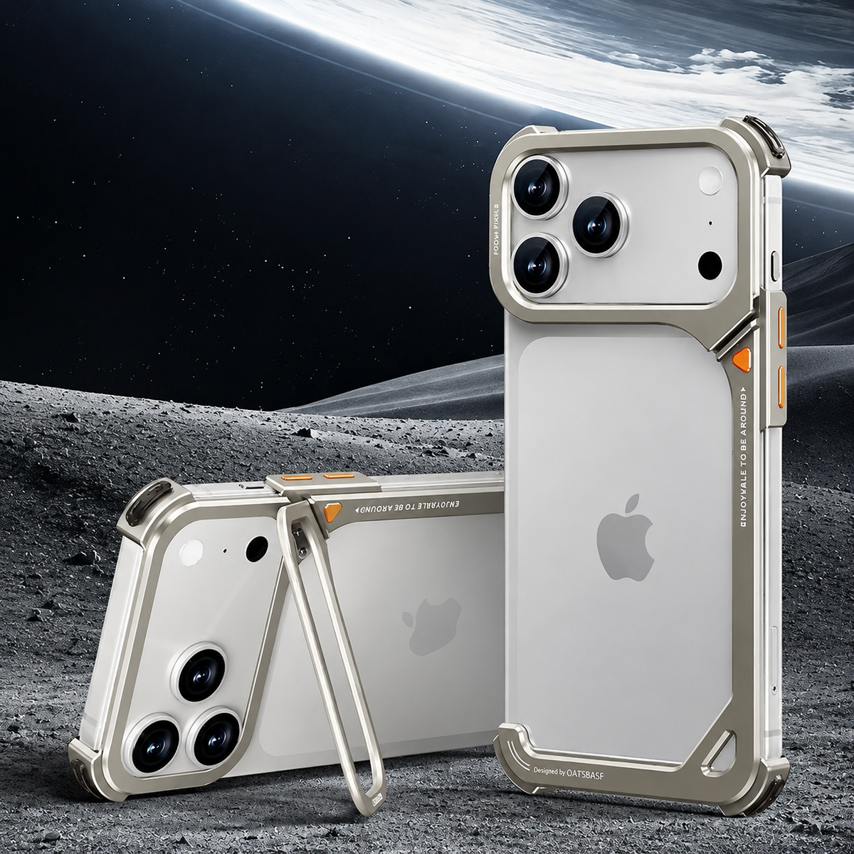 Premium iPhone Case Aluminum Frame with Lens Holder MagSafe Wireless Charging Support Slim Drop Protection Metal Design