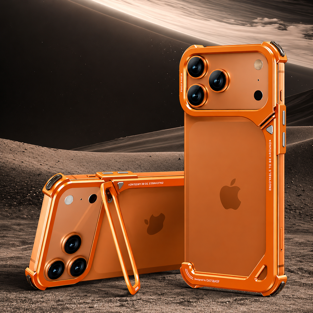 Premium iPhone Case Aluminum Frame with Lens Holder MagSafe Wireless Charging Support Slim Drop Protection Metal Design