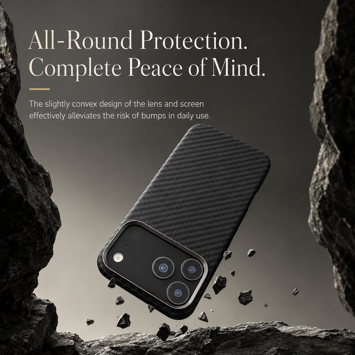 Premium iPhone Case Aramid Kevlar Carbon Fiber Cover MagSafe Compatible Ultra Slim Shockproof Protective Case