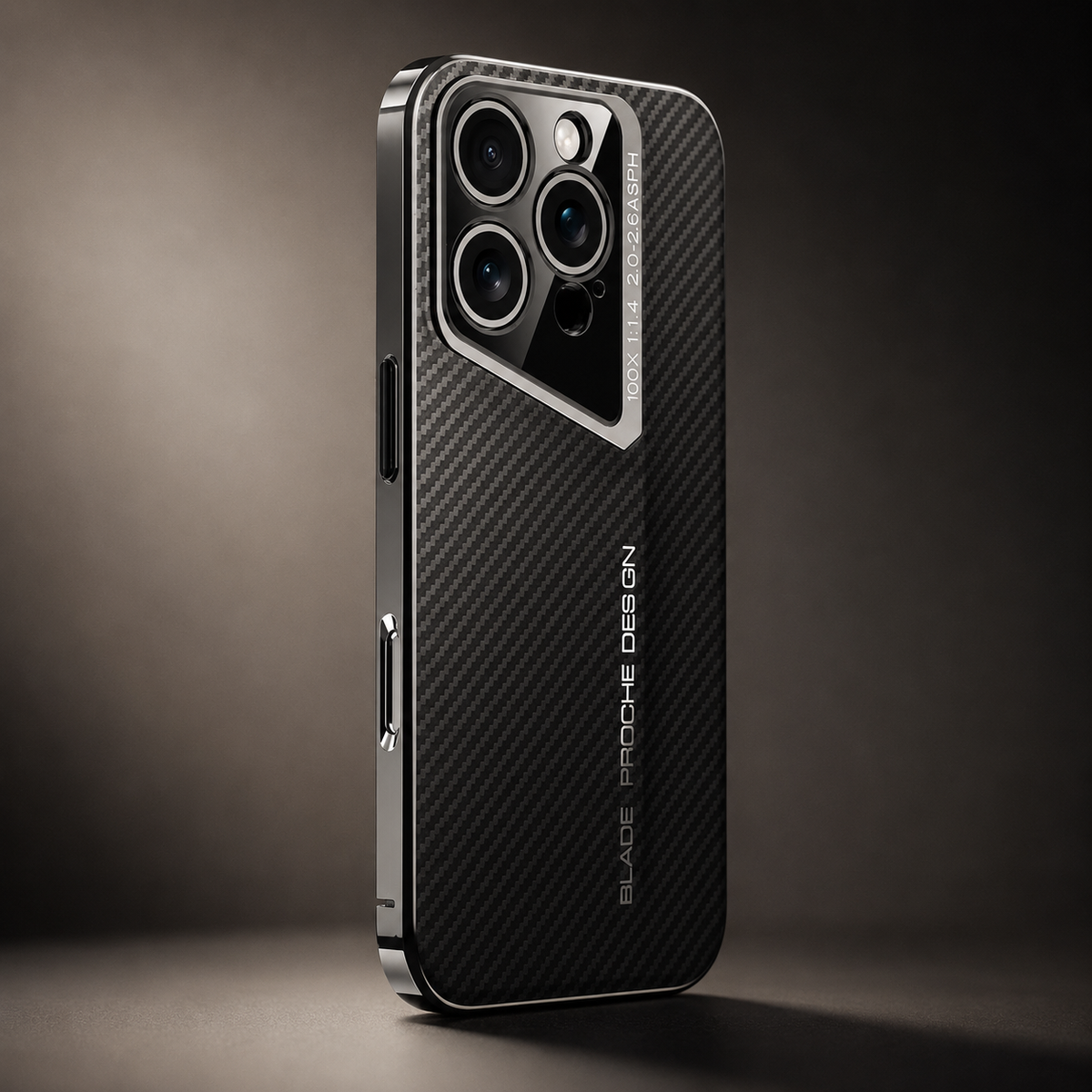 Premium iPhone Case Carbon Fiber Electroplated Cover Magnetic Shockproof Anti Fingerprint Full Coverage Protective Case