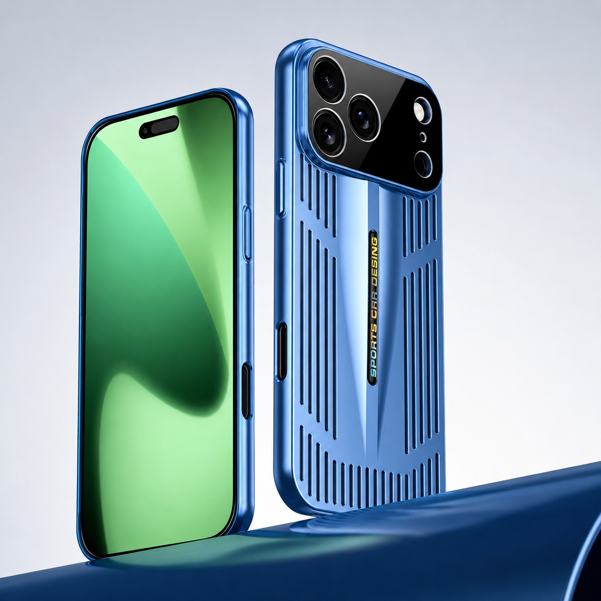 Premium iPhone Case Cooling Blade Heat Dissipation Cover Shockproof Protective PC TPU Anti Scratch Full Coverage Case