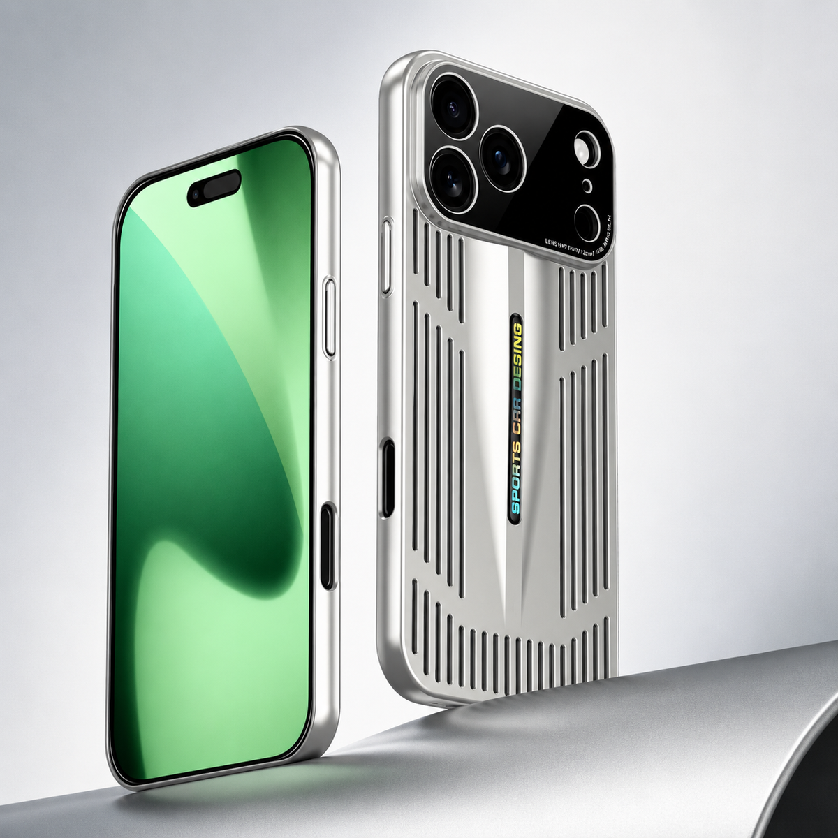 Premium iPhone Case Cooling Blade Heat Dissipation Cover Shockproof Protective PC TPU Anti Scratch Full Coverage Case