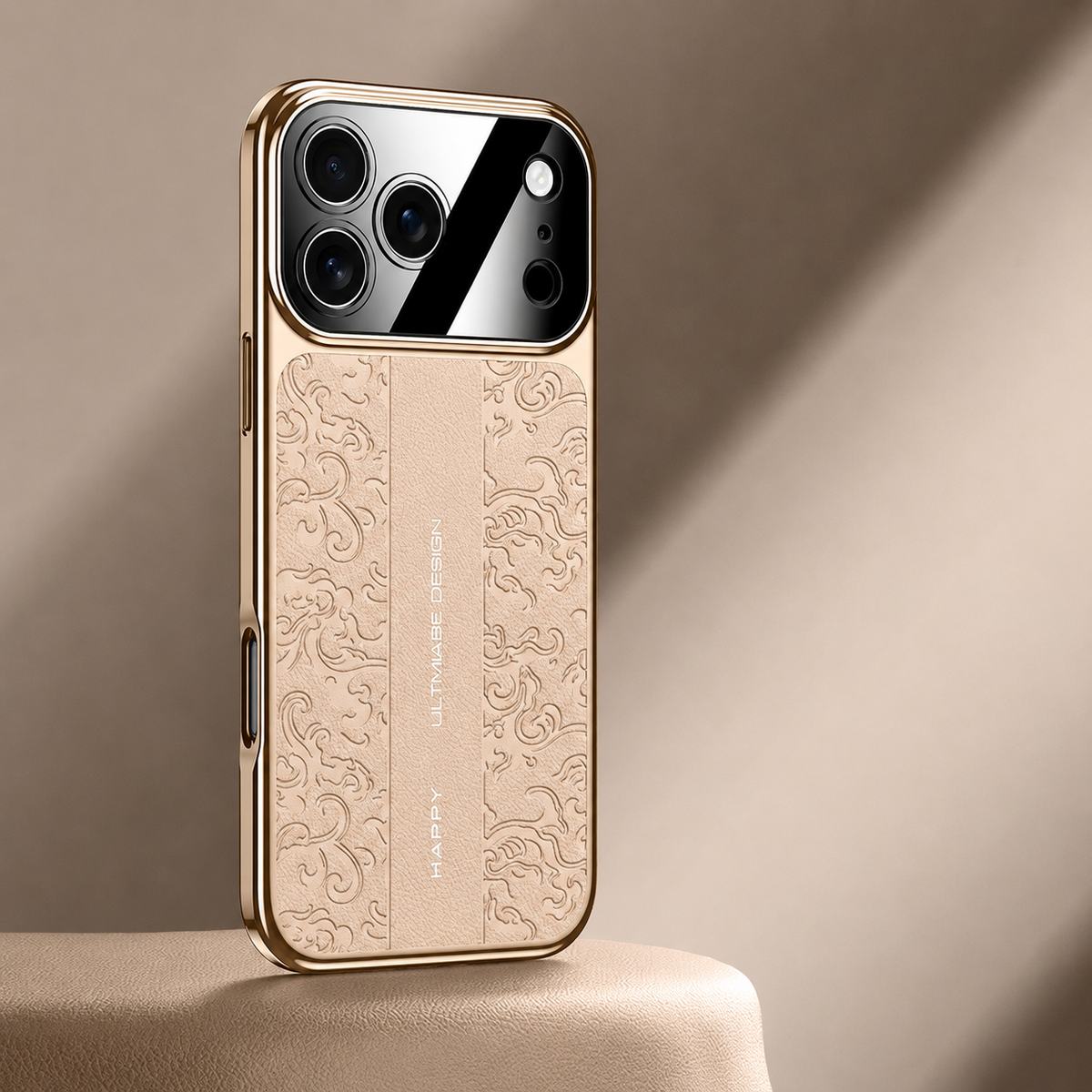 Premium iPhone Case Electroplated Leather Magnetic Soft TPU Dual Layer Protective Cover