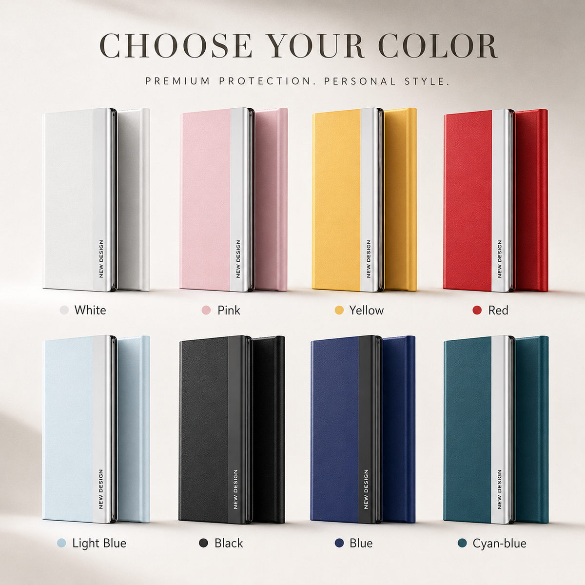 Premium iPhone Case Flip Wallet MagSafe Compatible Magnetic Shockproof Protective Cover Card Holder Stand Function Screen Protection Slim Design