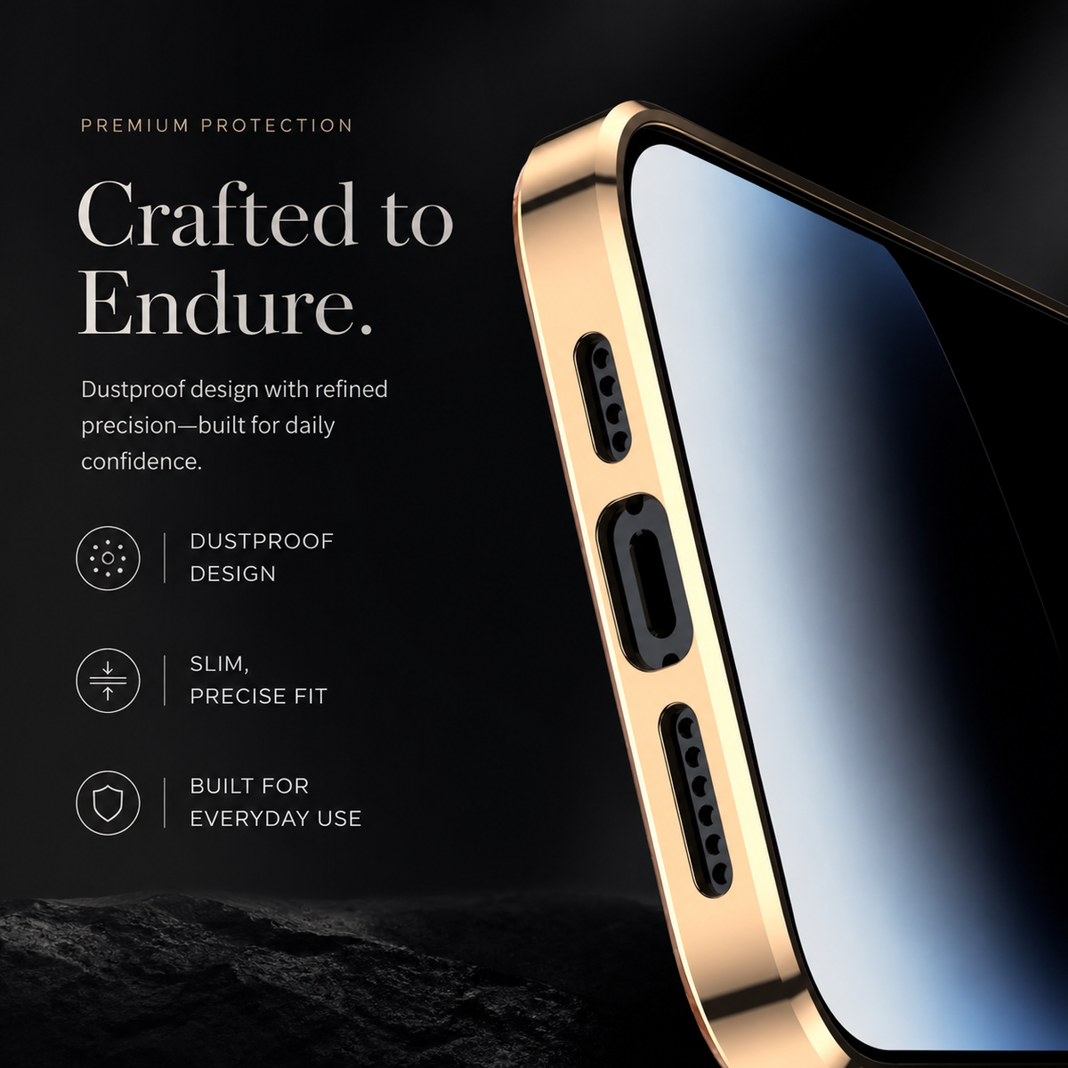 Premium iPhone Case Genuine Cowhide Leather Cover Plating Frame Full Camera Lens Protection Slim Durable Design