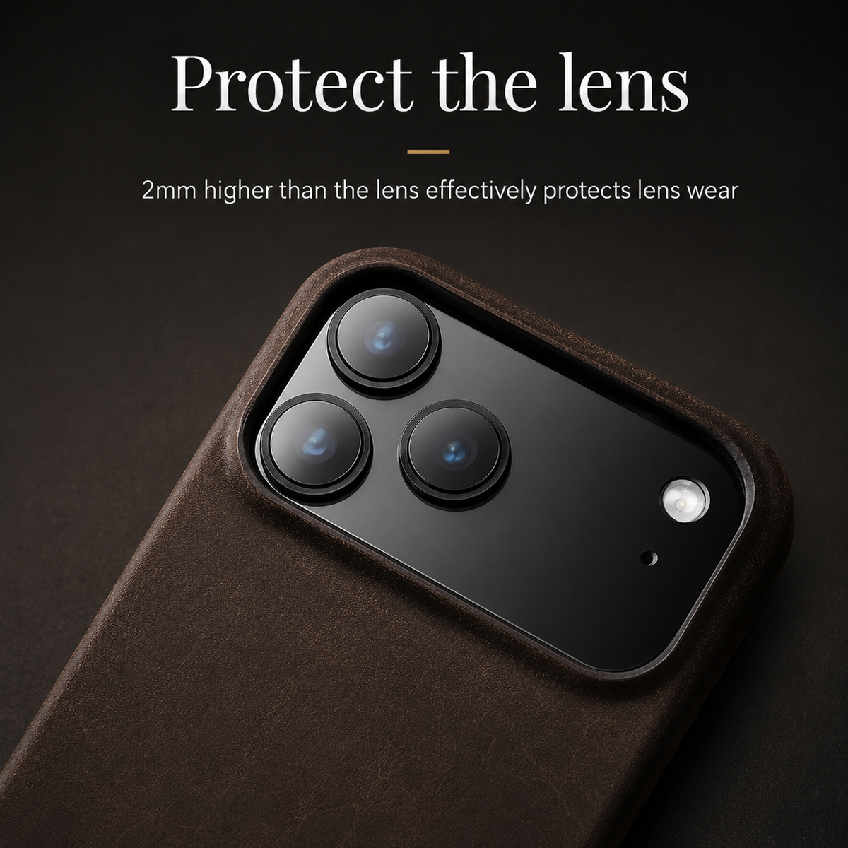 Premium iPhone Case Genuine Cowhide Leather Pull Up Cover Retro Magnetic MagSafe Shockproof Full Back Protection
