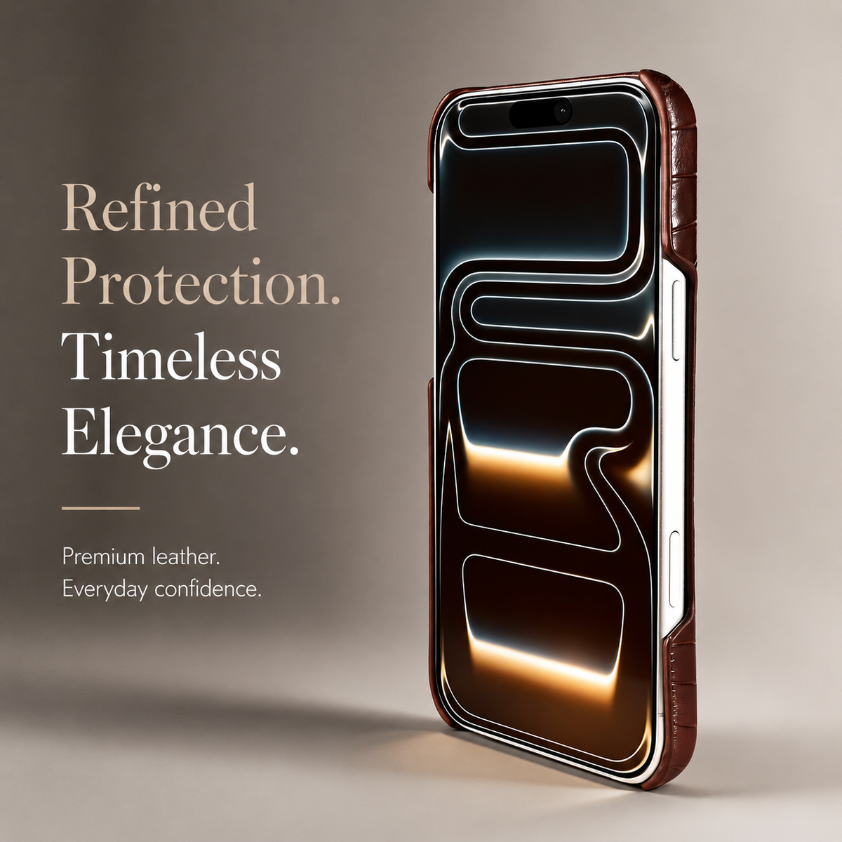 Premium iPhone Case Genuine Leather Wrist Strap Kickstand Crocodile Pattern Shockproof Protective Cover Luxury Full Coverage Case