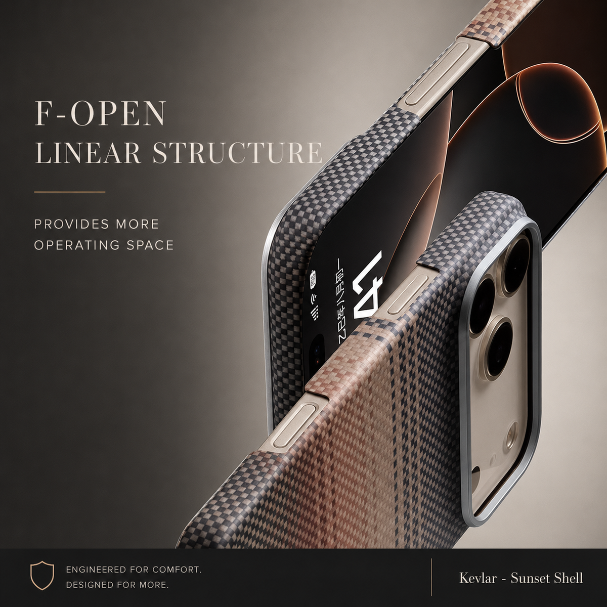 Premium iPhone Case Kevlar Aramid Carbon Fiber MagSafe Compatible Ultra Thin Full Coverage Protective Cover