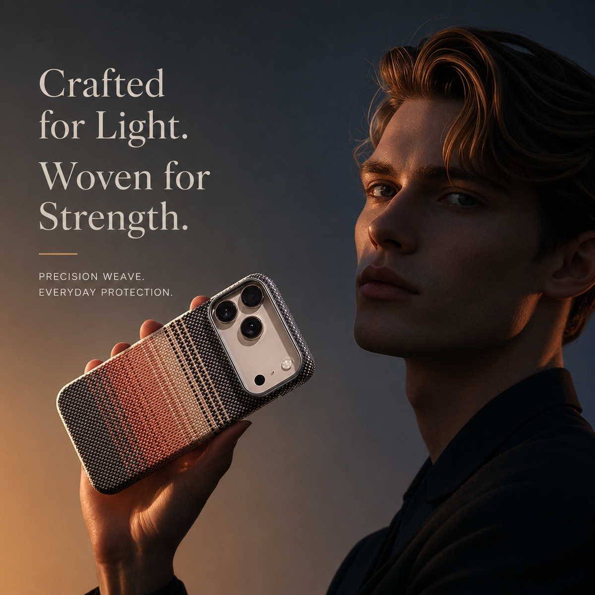 Premium iPhone Case Kevlar Aramid Carbon Fiber MagSafe Compatible Ultra Thin Full Coverage Protective Cover
