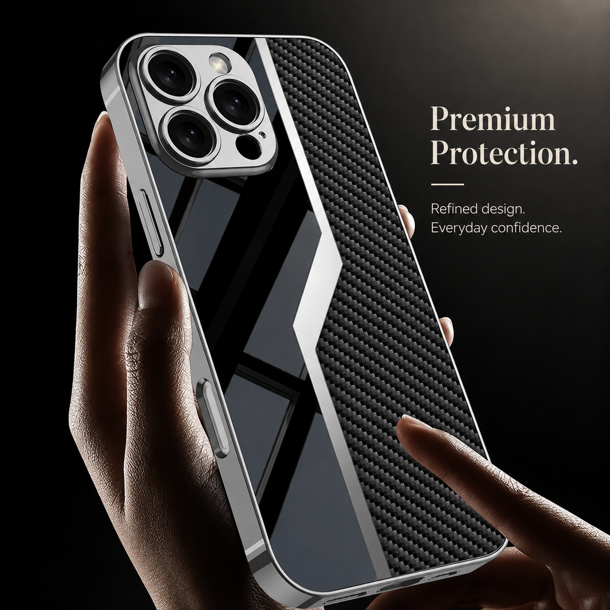 Premium iPhone Case Leather Plating Cover Soft TPU Shockproof Anti Scratch Camera Lens Protection Case