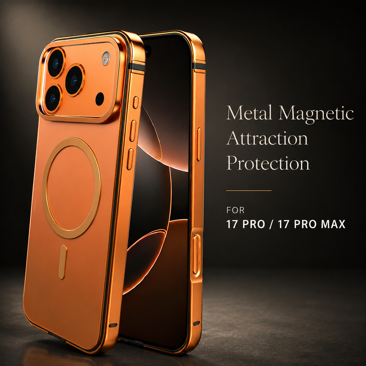 Premium iPhone Case MagSafe Aluminum Alloy Metal Frame Cover Shock Resistant Anti Drop Protective Lightweight Full Coverage