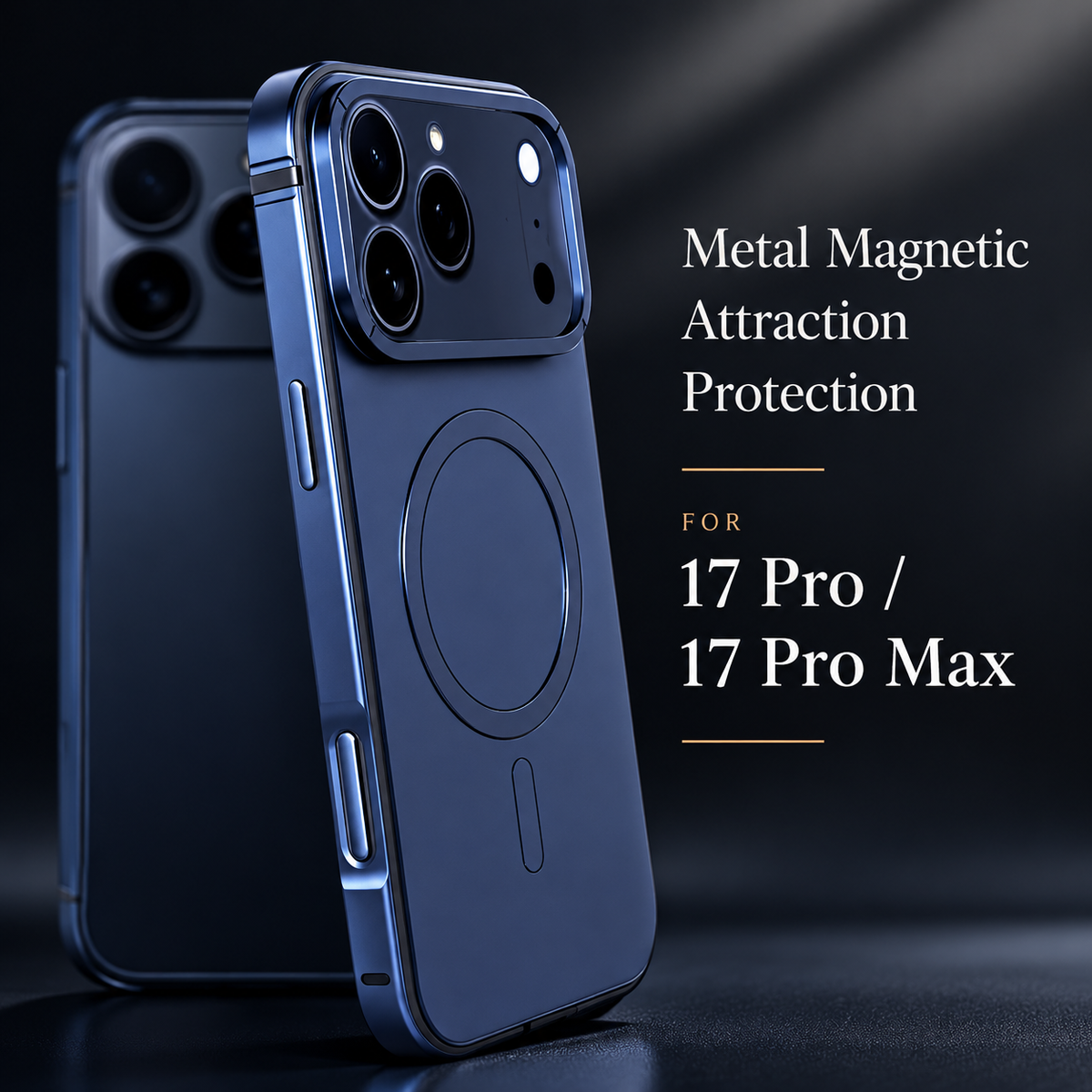 Premium iPhone Case MagSafe Aluminum Alloy Metal Frame Cover Shock Resistant Anti Drop Protective Lightweight Full Coverage