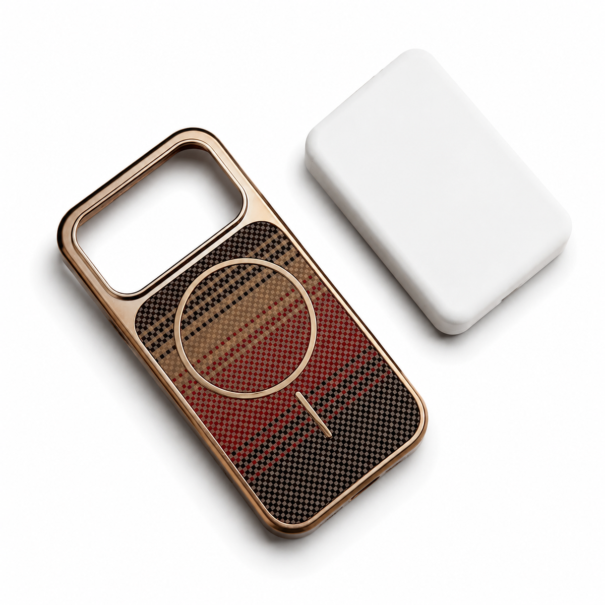 Premium iPhone Case MagSafe Carbon Fiber Cover Electroplated Shockproof Scratch Resistant Lightweight Wireless Charging Protective Full Coverage