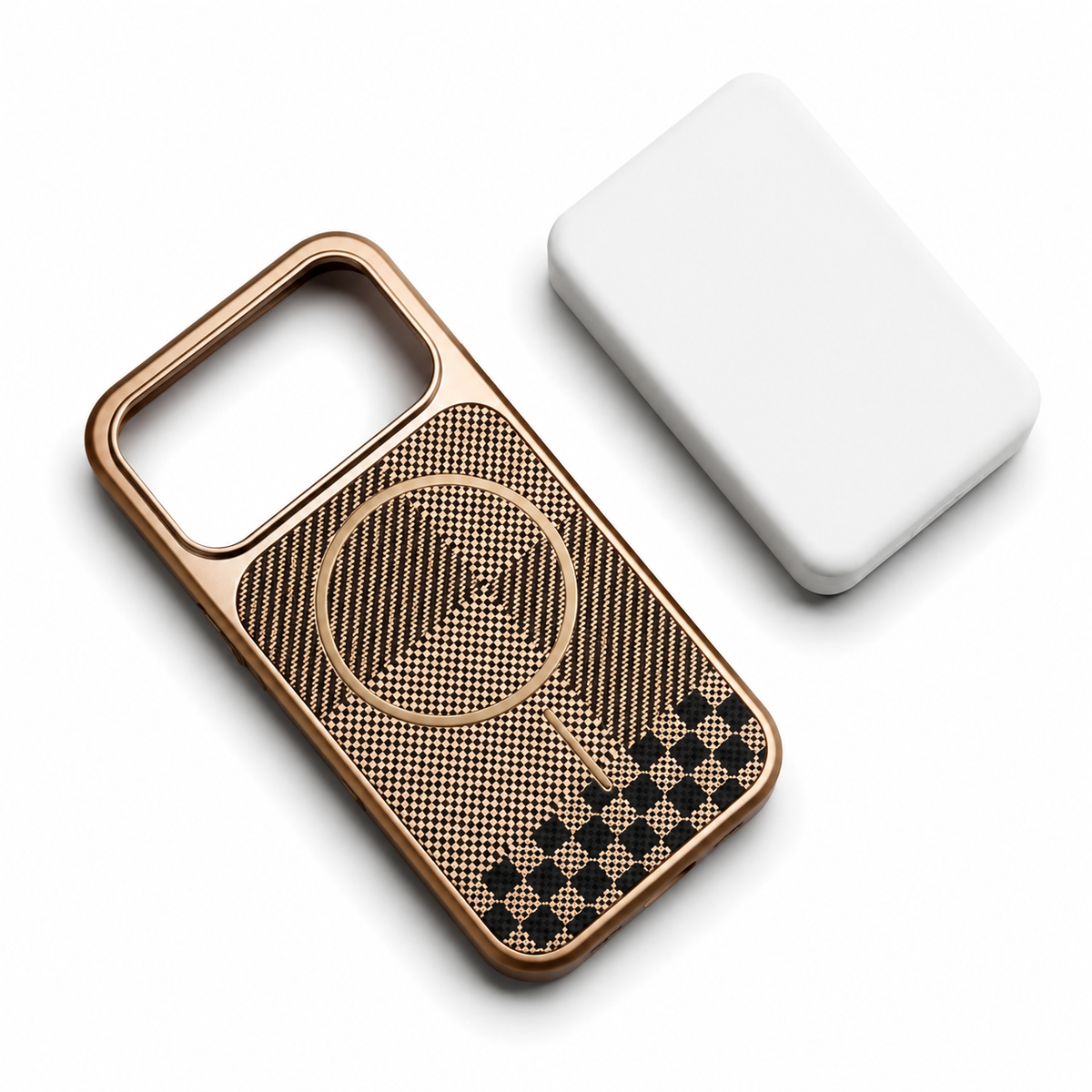 Premium iPhone Case MagSafe Carbon Fiber Cover Electroplated Shockproof Scratch Resistant Lightweight Wireless Charging Protective Full Coverage