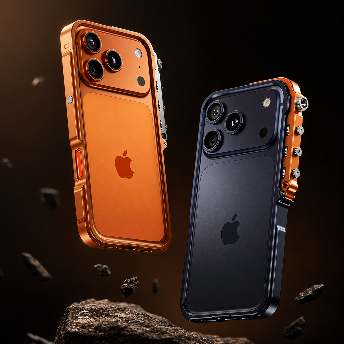 Premium iPhone Case MagSafe Compatible Aluminum Alloy Bumper Cover Shockproof Heat Dissipation Camera Lens Protection