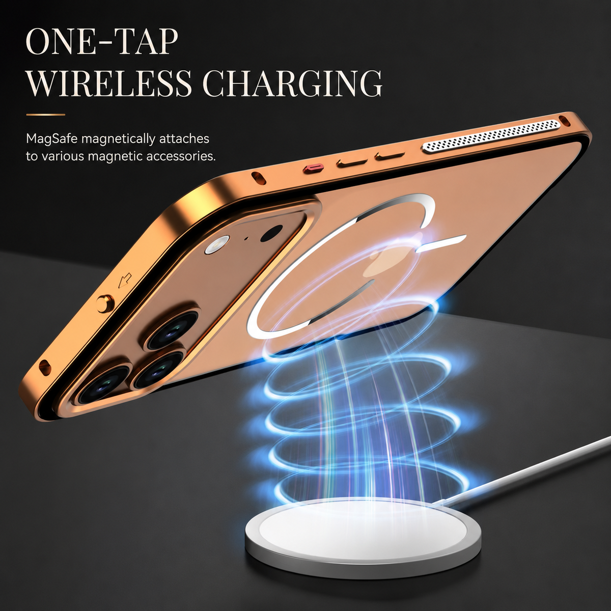 Premium iPhone Case MagSafe Compatible Aluminum Alloy Frame Cover Frosted Matte Camera Lens Protection Slim Protective Design