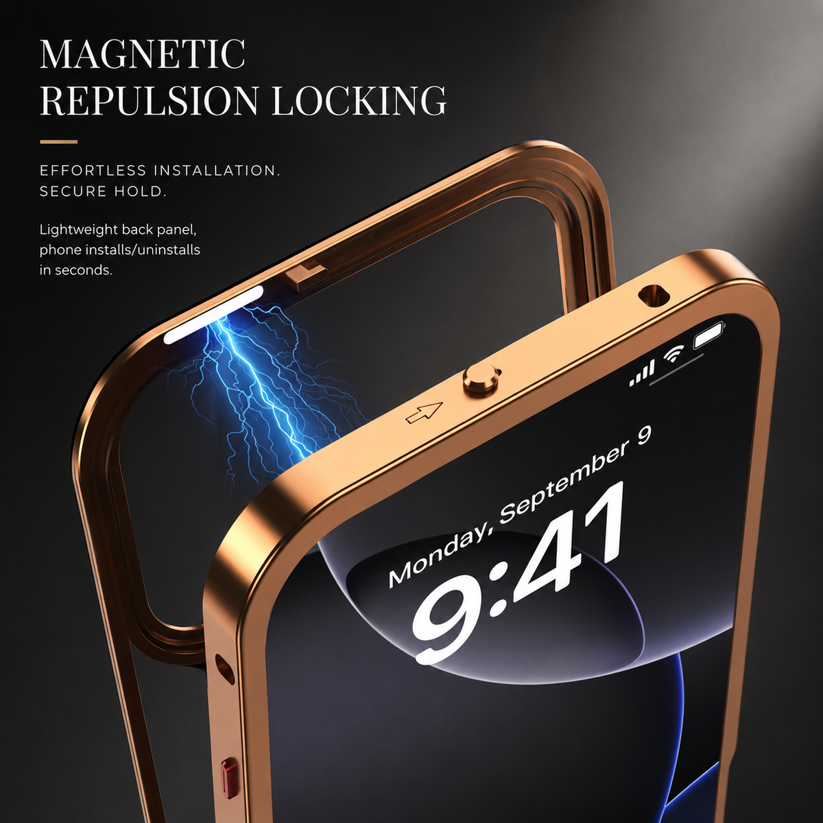 Premium iPhone Case MagSafe Compatible Aluminum Alloy Frame Cover Frosted Matte Camera Lens Protection Slim Protective Design