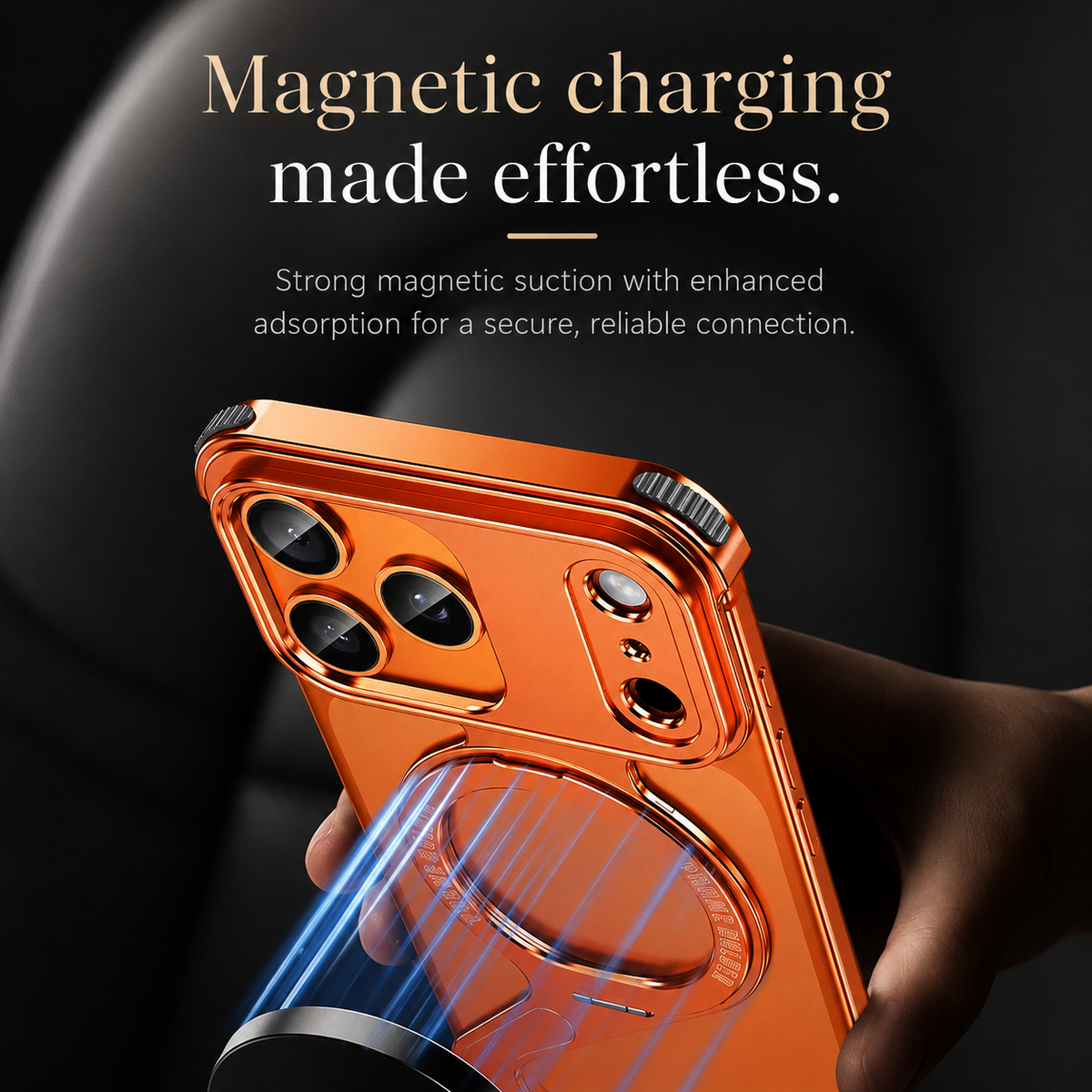 Premium iPhone Case MagSafe Compatible Aluminum Alloy Frameless Cover Shockproof Protection