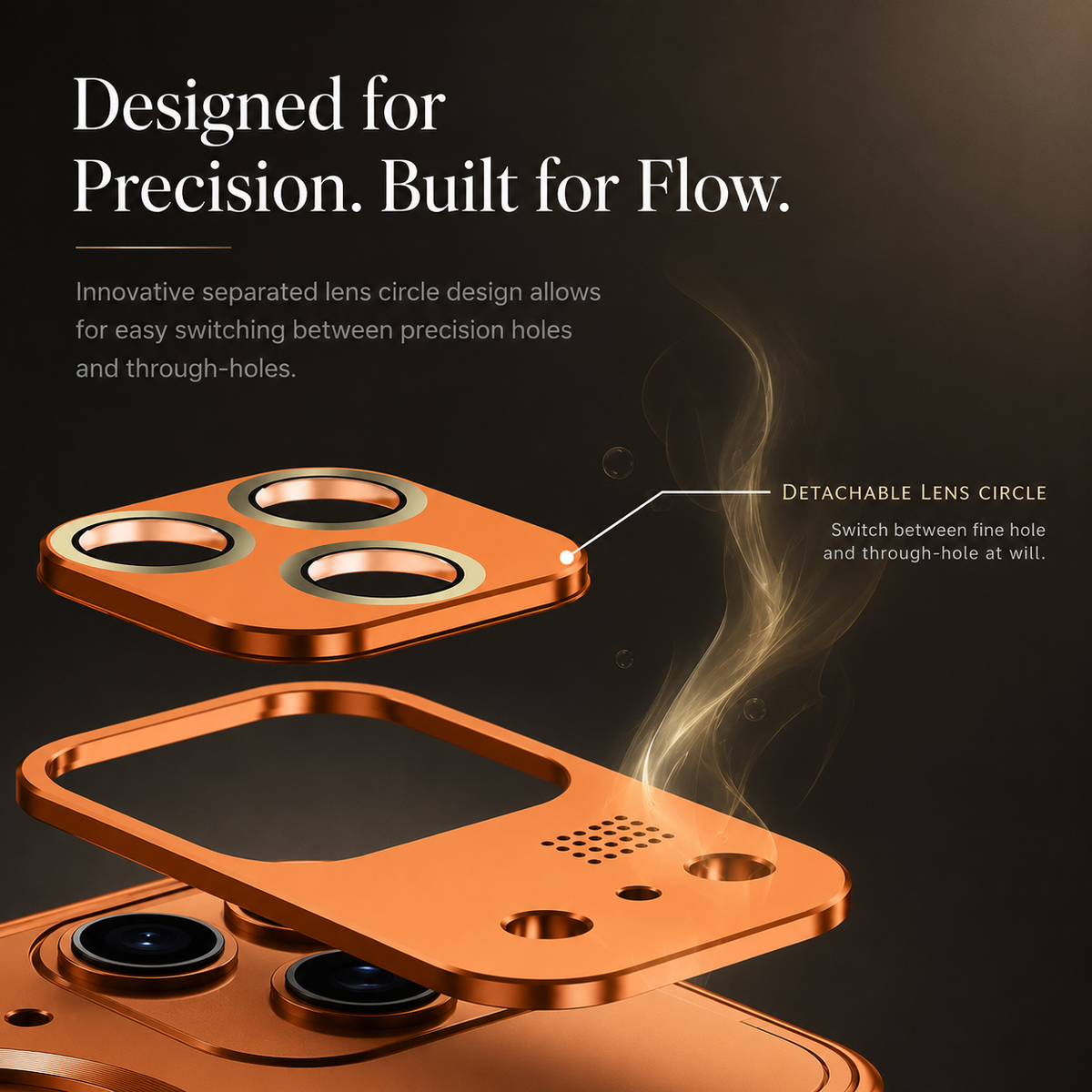 Premium iPhone Case MagSafe Compatible Aluminum Alloy Heat Dissipation Cover Lens Protection