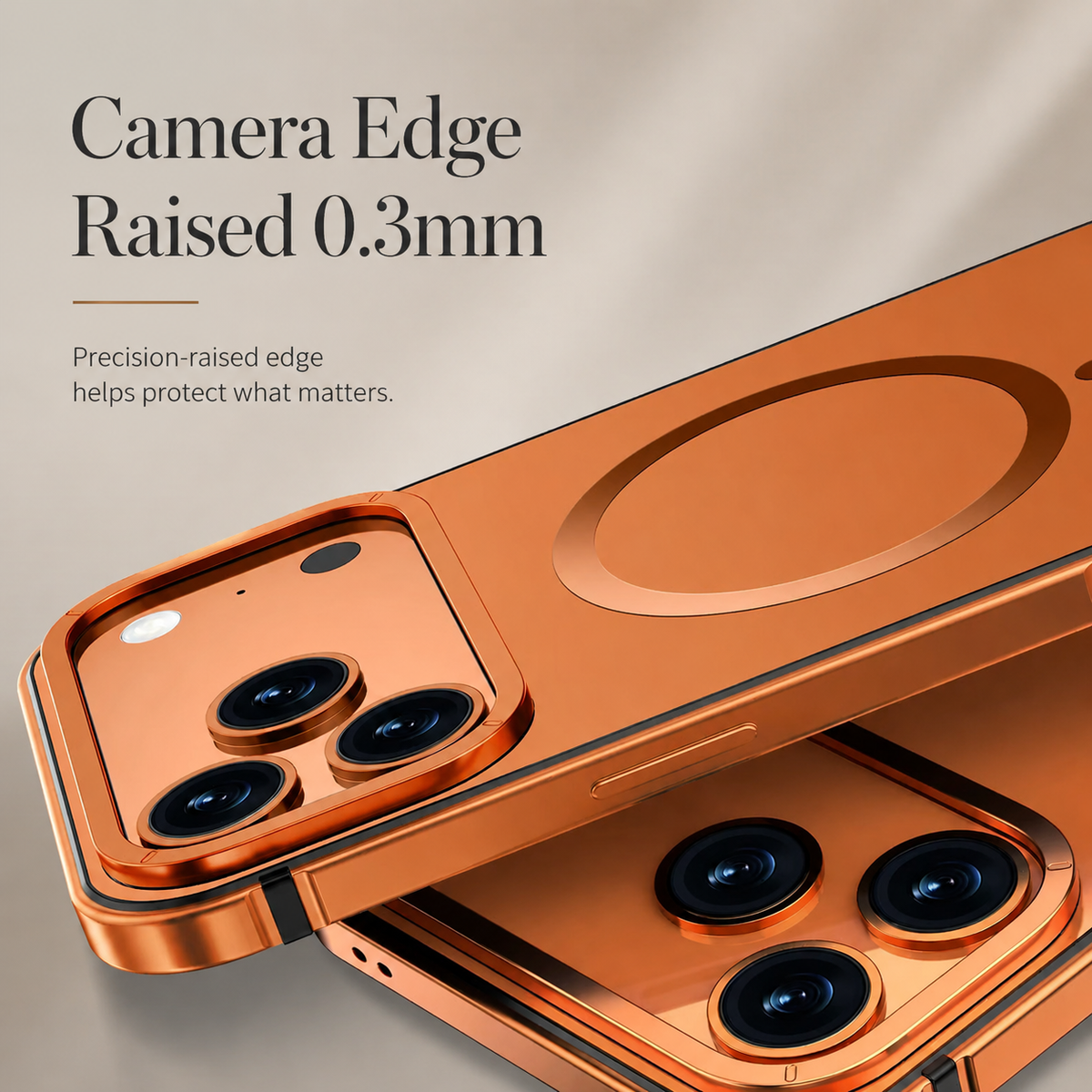 Premium iPhone Case MagSafe Compatible Aluminum Alloy Matte Cover Shockproof Camera Protection