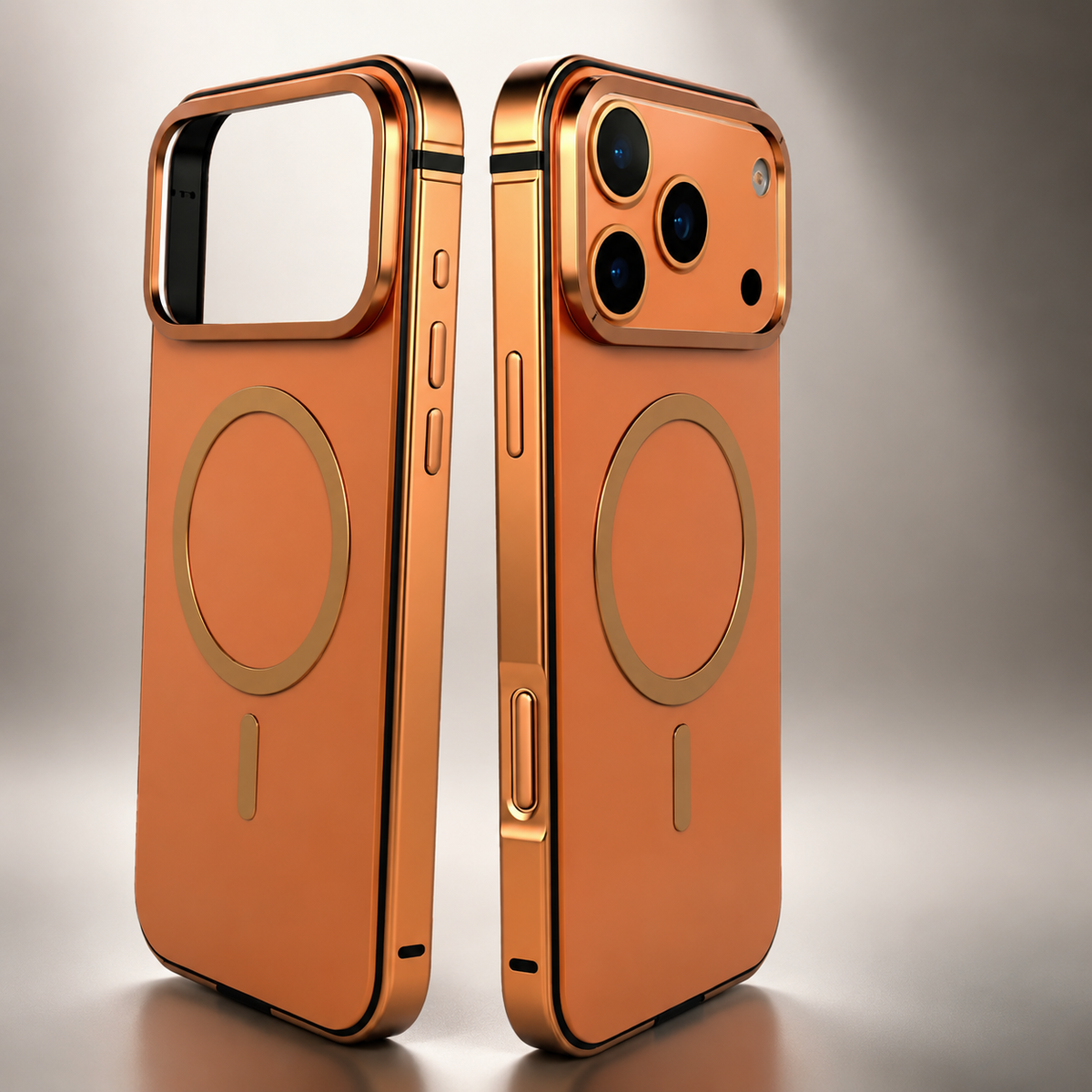 Premium iPhone Case MagSafe Compatible Aluminum Alloy Matte Cover Shockproof Camera Protection