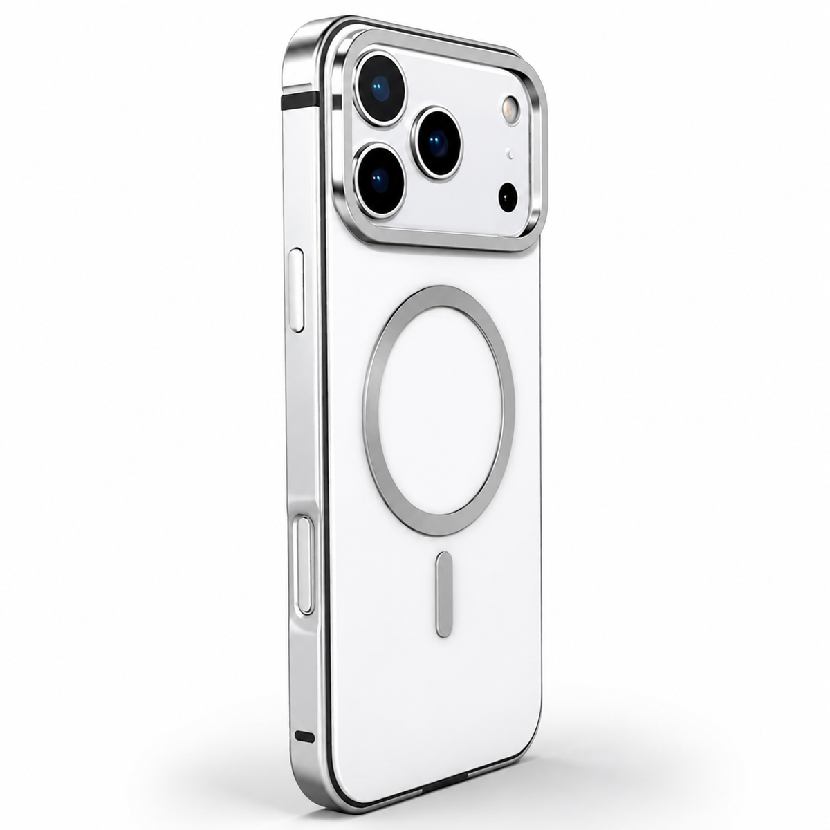 Premium iPhone Case MagSafe Compatible Aluminum Alloy Matte Cover Shockproof Camera Protection