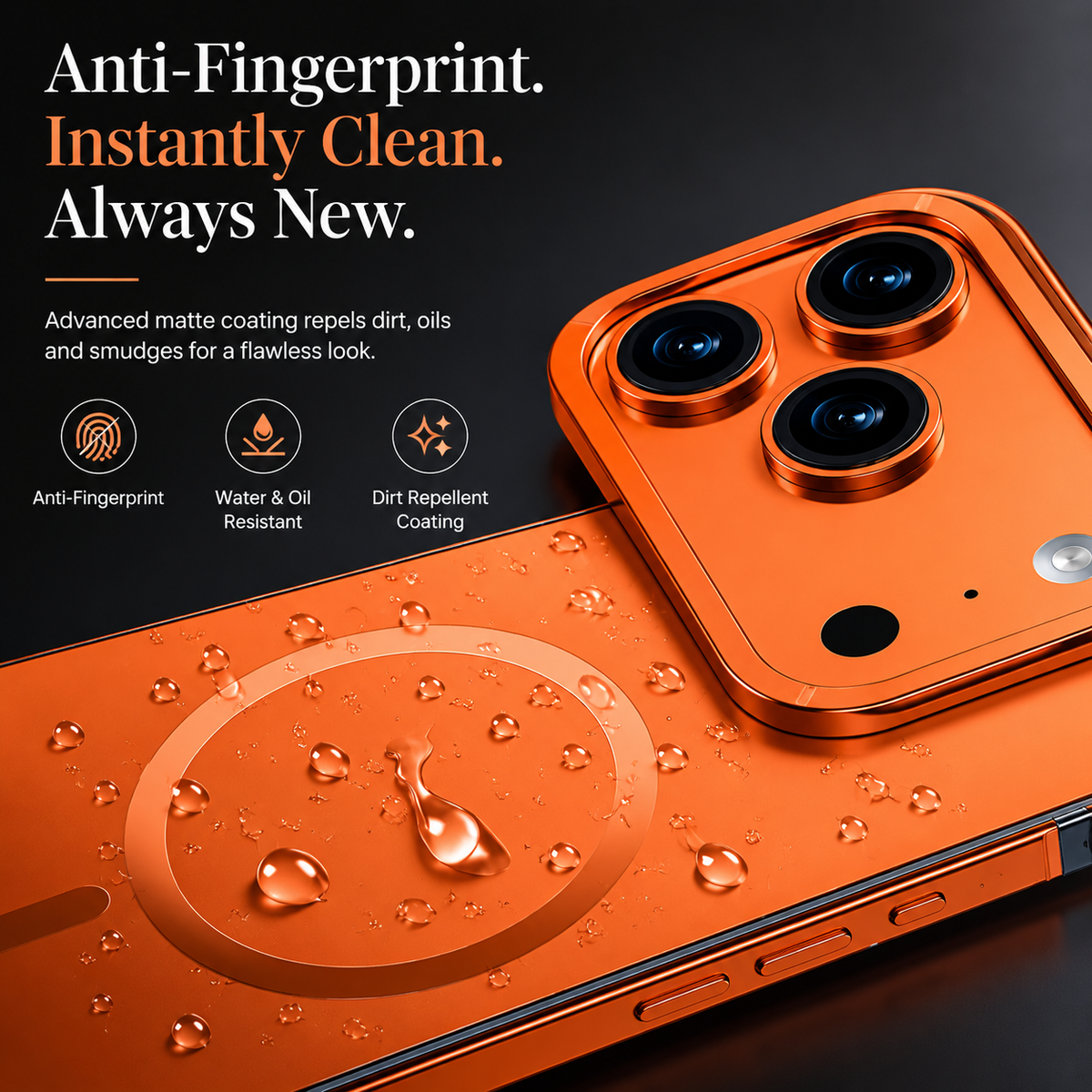 Premium iPhone Case MagSafe Compatible Aluminum Alloy Matte Cover Shockproof Camera Protection